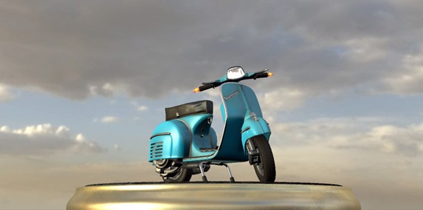 motorbike screenshot, lit in unity by a hdri sky